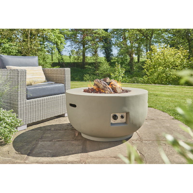 Hazelwood Home Concrete Propane Fire Pit Wayfair.co.uk
